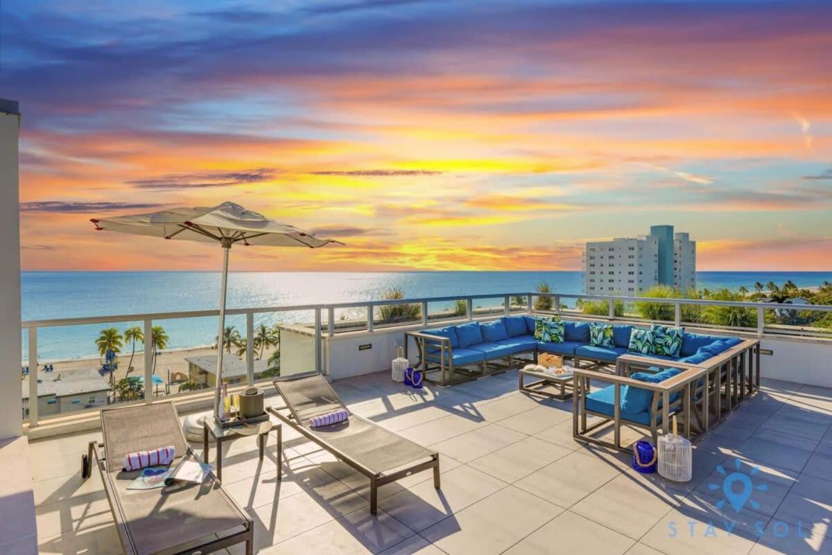 Best Stay - Rooftop Pool - Hollywood Beach Board - Walk Exterior photo